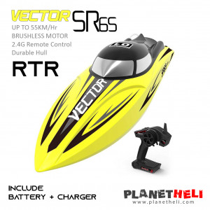 Volantex Vector SR65 65cm 55km/h Brushless High Speed ​​RC Boat - Yellow (RTR)